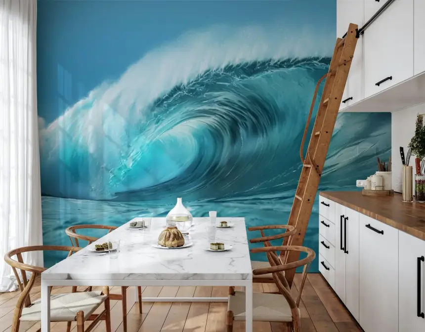 Ocean Wave Serenity Wall Mural