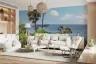 Tropical Palm Trees Ocean View Wall Mural 6