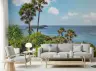 Tropical Palm Trees Ocean View Wall Mural 7