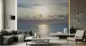 Mesmerizing Ocean Sunset Wall Mural with Golden Reflections 8