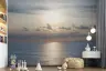 Mesmerizing Ocean Sunset Wall Mural with Golden Reflections 6