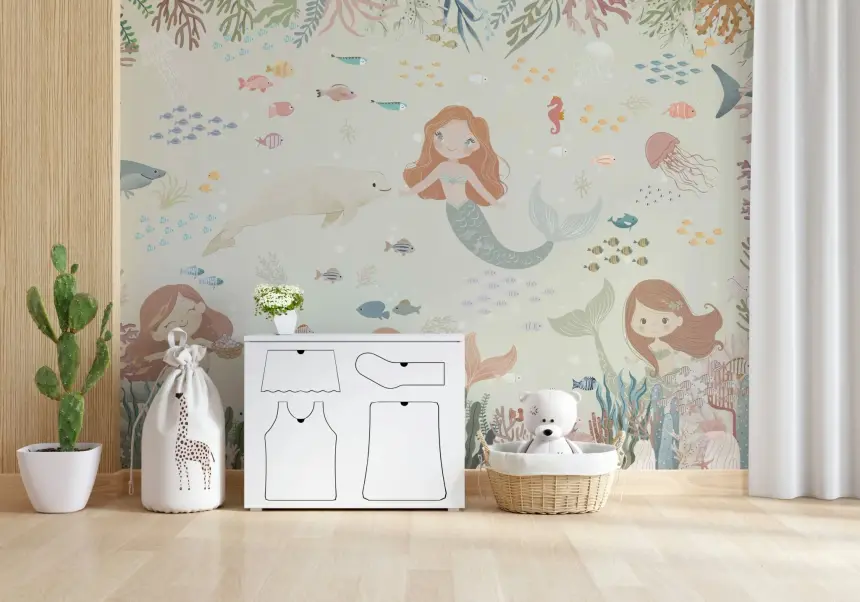 Ocean's Lullaby Wall Mural