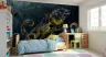 Majestic Golden Octopus Abstract Wall Mural 8