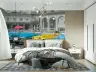 Retro Havana Classic Cars Streetscape Wall Mural 8