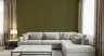 Olive Green Textured Dot Pattern Wallpaper 8