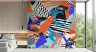 Vibrant Abstract Collage Pattern Wall Mural 8