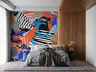 Vibrant Abstract Collage Pattern Wall Mural 7