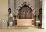 Mughal Archway Carved Wooden Door Wall Mural 6