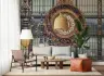 Grand Ornate Clock Station Architecture Wall Mural 7