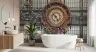 Grand Ornate Clock Station Architecture Wall Mural 6