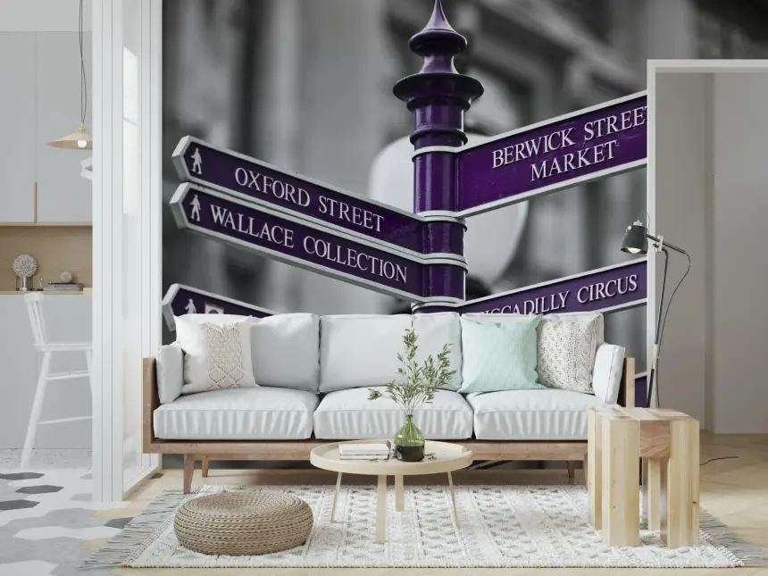 Oxford Circus Sign Wall Mural