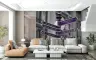 Vibrant Purple London Street Signs Wall Mural 6