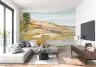 Abstract Watercolor Rolling Hills Wall Mural 6