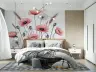 Watercolor Poppy and Dandelion Floral Wall Mural 8