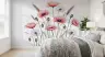 Watercolor Poppy and Dandelion Floral Wall Mural 6