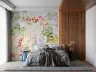 Vibrant Watercolour Floral Wall Mural 8