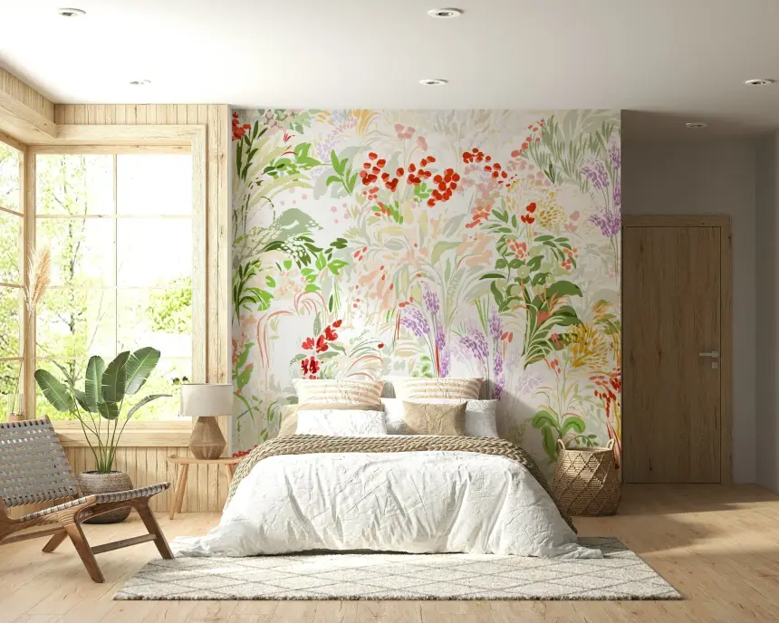 Painterly Meadow Wall Mural