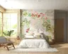 Vibrant Watercolour Floral Wall Mural 7