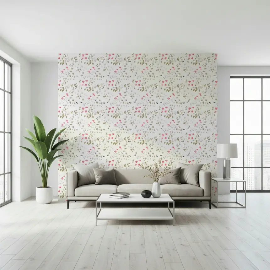 Painterly Petals Wallpaper