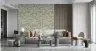 Soft Sage Green Painterly Blossom Wallpaper 8