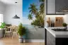 Tropical Beach Paradise Palm Tree Wall Mural 7