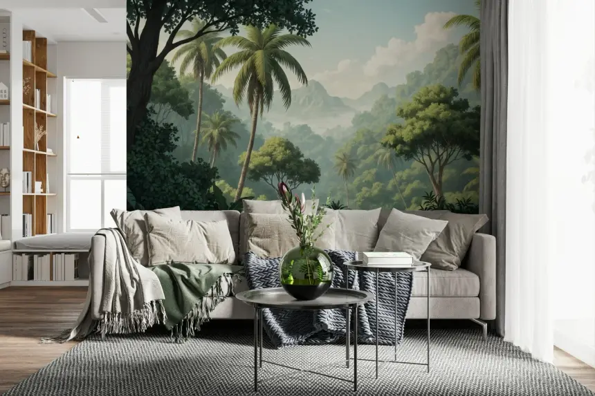 Palm Vista Wall Mural