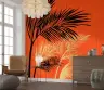 Tropical Palm Leaf Silhouette Wall Mural 8