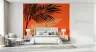 Tropical Palm Leaf Silhouette Wall Mural 6