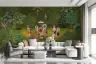 Pichwai Style Krishna Radha Forest Wall Mural 8
