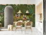 Pichwai Style Krishna Radha Forest Wall Mural 7
