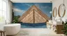 Parisian Louvre Pyramid and Palace Architectural Wall Mural 6