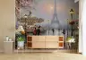 Romantic Parisian Carousel and Eiffel Tower Wall Mural 8