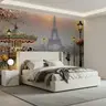 Romantic Parisian Carousel and Eiffel Tower Wall Mural 7