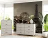 Eiffel Tower and Illuminated Carousel Wall Mural 6