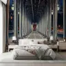 Parisian Metro Bridge Perspective Wall Mural 6