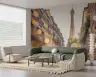 Golden Hour Parisian Street Wall Mural 8