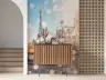 Romantic Paris Eiffel Tower Bokeh Wall Mural 6