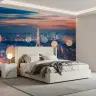 Dreamy Paris Skyline Wall Mural with Bokeh 6