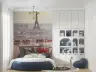 Parisian Rooftops with Eiffel Tower Wall Mural 6