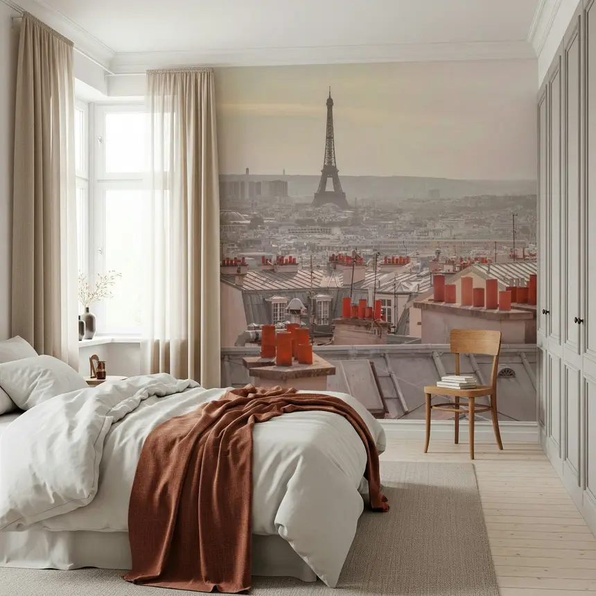Parisian Rooftops Wall Mural
