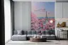Parisian Spring Blossom Eiffel Tower Wall Mural 6