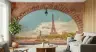 Romantic Parisian Archway Eiffel Tower Wall Mural 6