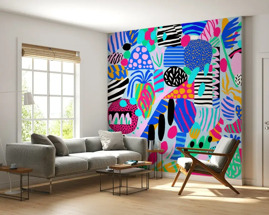 Party Forms Wall Mural
