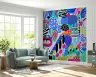 Vibrant Abstract Forms Wall Mural 7