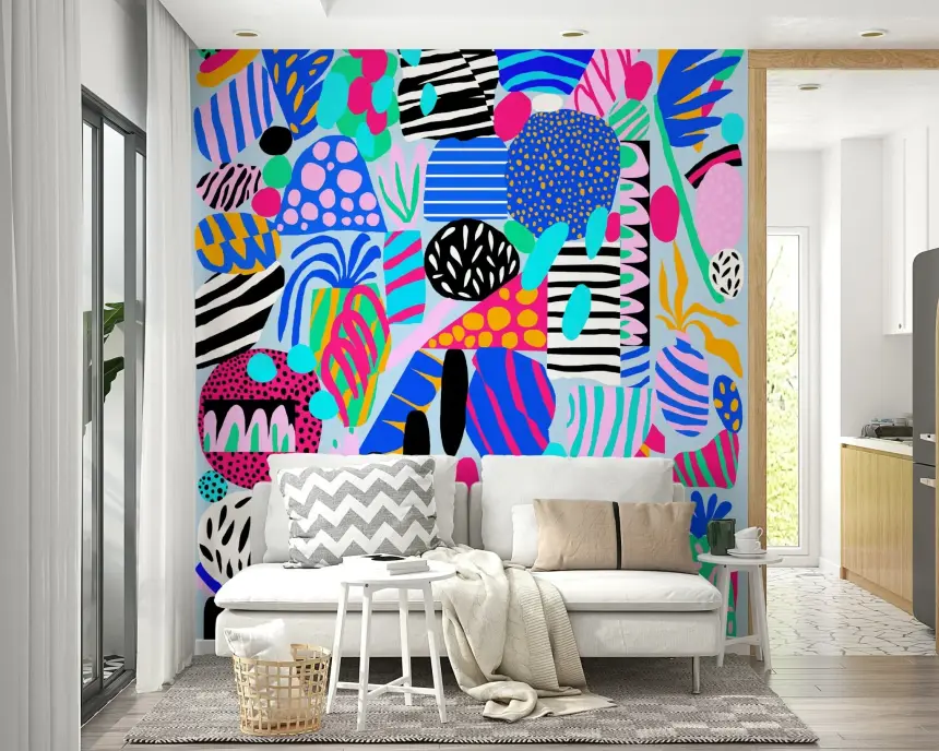 Party Forms Wall Mural