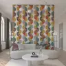 Contemporary Abstract Half-Circle Wallpaper 6