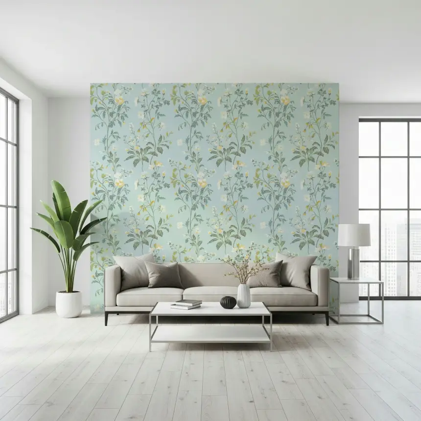 Pastel Botanical Dream Wallpaper