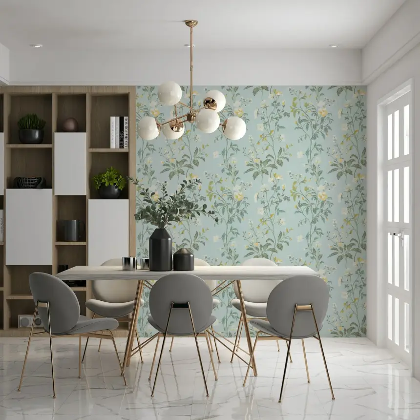 Pastel Botanical Dream Wallpaper