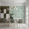 Elegant Pastel Blue Botanical Floral Wallpaper 7