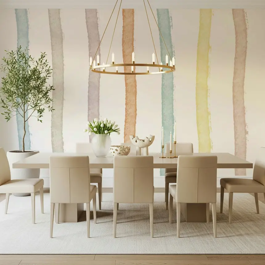 Soft Pastel Brushstrokes Wall Mural - 2303111